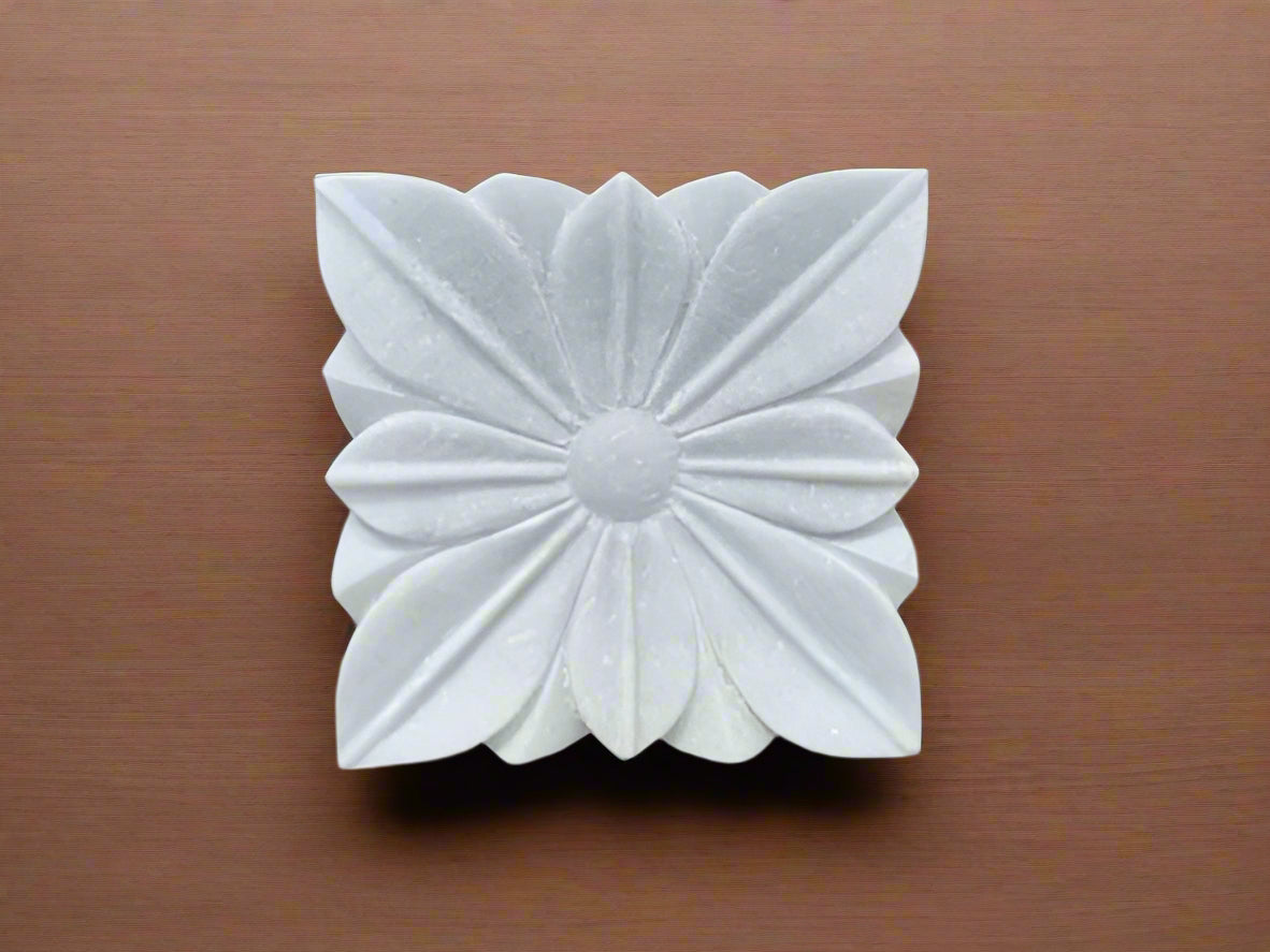 marble square urli for home décor/snacks/fruits/gift item